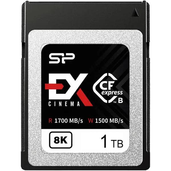 Silicon Power 512GB Cinema EX CFexpress 2.0 Type B Memory Card, Single S, 1700M/s, Series, ASE Models