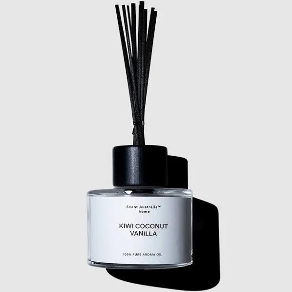 Scent Australia Home Kiwi Coconut Vanilla Reed Diffuser 200ml Black