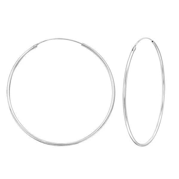 Large Silver Hoop Earrings For Women