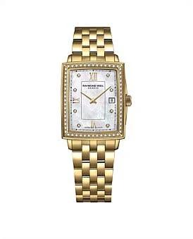 David Jones Raymond Weil Toccata Rectangular Ladies Watch in Gold