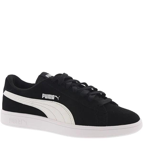 Smash V2 Suede Jr Sneakers - Youth 8-16 Years in Black/White, Size 5 by Puma