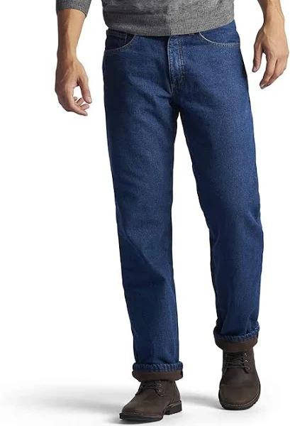 Lee Men's Fleece Lined Relaxed Fit Straight Leg Jean