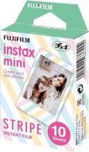 Fujifilm Instax Mini Film, Stripe (10 Pack)