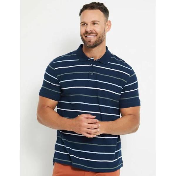 Rivers - Mens T-Shirt - Short Sleeve Stripe Pique Polo