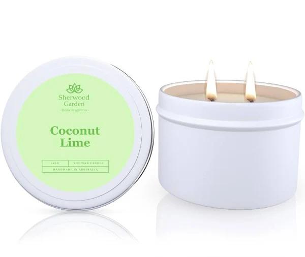 Sherwood Garden Home Fragrances Coconut Lime Soy Candle Tin - 165g