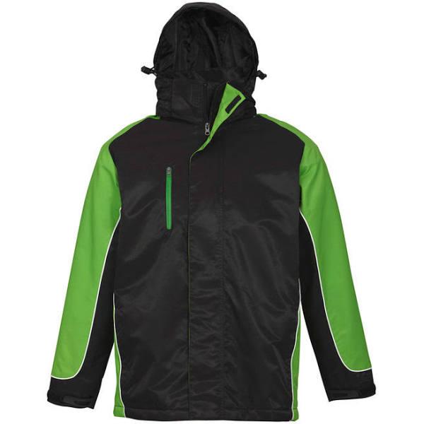 Biz Collection J10110 Unisex Nitro Jacket Black/Green/White / S