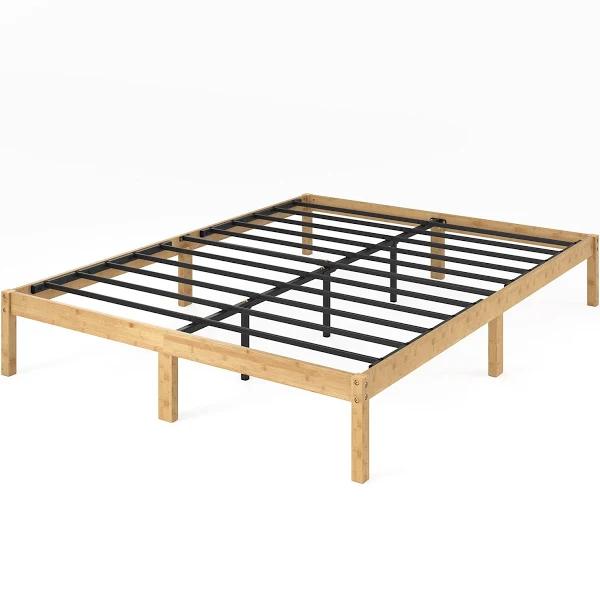 Zinus Queen Bamboo Wood Bed Frame Wooden Platform Base