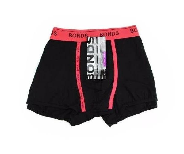 Bonds Guyfront U Trunk Black & Red XXL