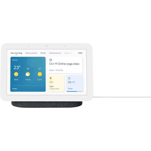 Google Nest Hub 2 Smart Home Assistant (Charcoal, GA01892)