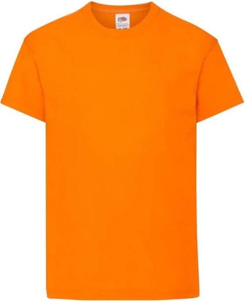 Fruit of The Loom Childrens/Kids Original T-Shirt Orange 14-15 Years Cotton Kids T-Shirt