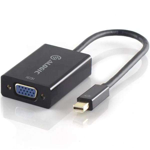 Alogic Premium 15cm Mini DisplayPort to VGA Adapter - Male to Female - Black