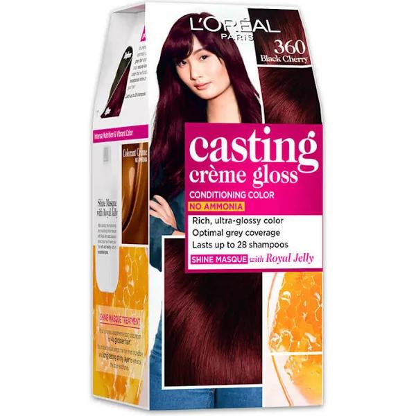 L'Oreal Paris Casting Creme Gloss Conditioning Hair Color - 360 Black Cherry - 87.5gm + 72ml