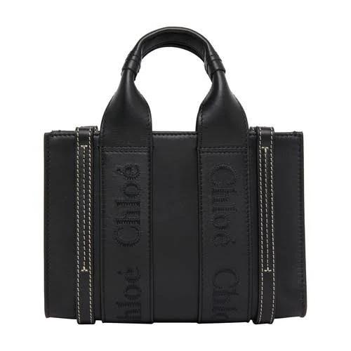 Chloé Black Mini Woody Tote