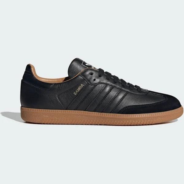 adidas-Samba OG Made in Italy Shoes-Unisex-Core Black / Core White / Gum-M 7 / W 8