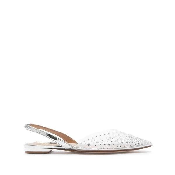 Steve Madden Women's Josey Flats, Silver, Size 11