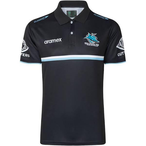 Cronulla Sharks 2023 Media Polo 2XL