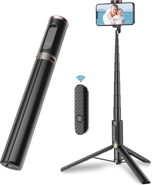 TONEOF 60" Cell Phone Selfie Stick Tripod,smartphone Tripod Stand Black