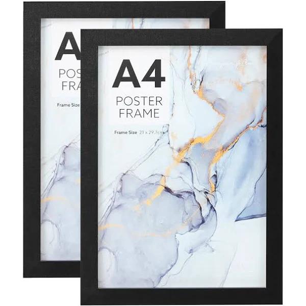 Cooper & Co. Set of 2 A4 Black Poster Photo Frames