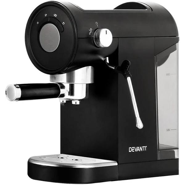 Devanti 20 Bar Coffee Machine Espresso Cafe Maker Black CM-01-BK