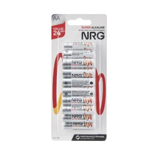 NRG Super Alkaline AA 24 Pack