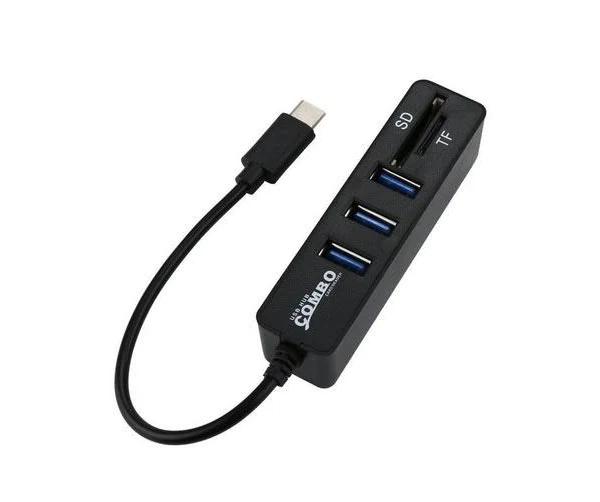 5 In 1 Type C Hub Splitter 3 Ports Sd Tf Card Reader Usb 2.0 Ethernet Adapter Usb Cables, Hubs & Adapters