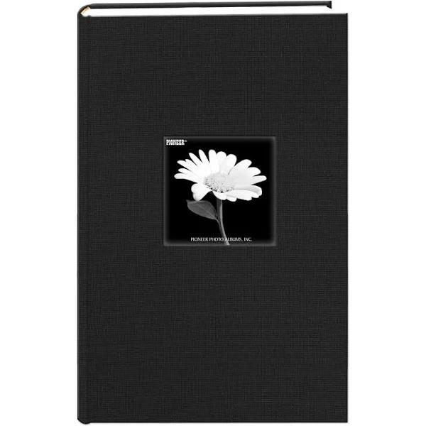 Pioneer Photo Albums DA300CBF-DEB Fabric Frame Album 4x6 3-Up 300 Photo Deep Black | Camera & Photo