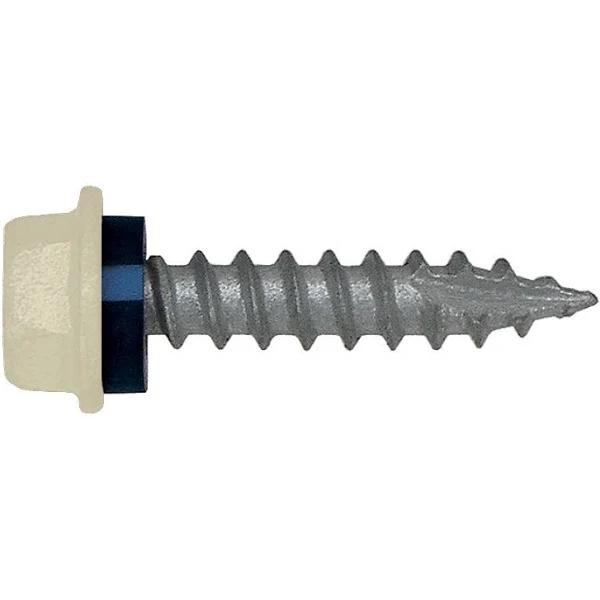 12G (5.50mm) x 25mm Neo Classic Cream Hex Flange Timber T17 Cladding Screw Galvanised