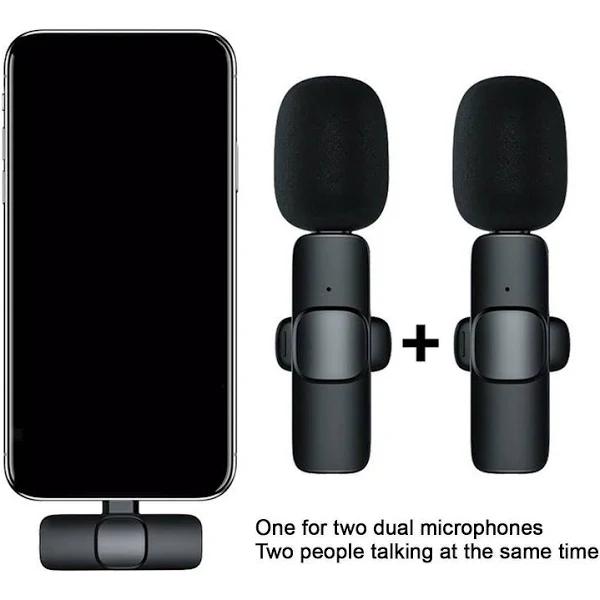 Professional Wireless Lavalier Microphone Condenser Mic For Video