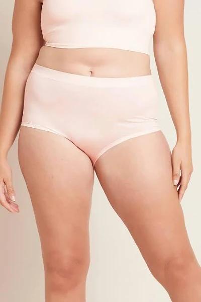 LYOLYTE Full Low Leg Briefs | Organic Bamboo Wear | Boody | Powder Pink | L