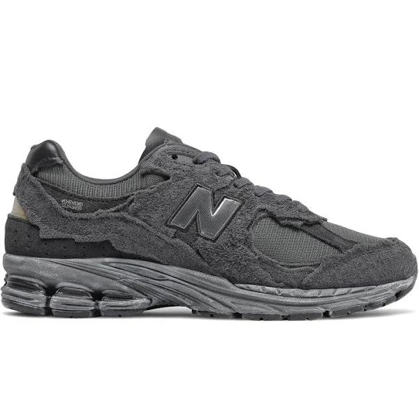 New Balance Unisex 2002RX Black/Castlerock/Silver Metalic - Size 14