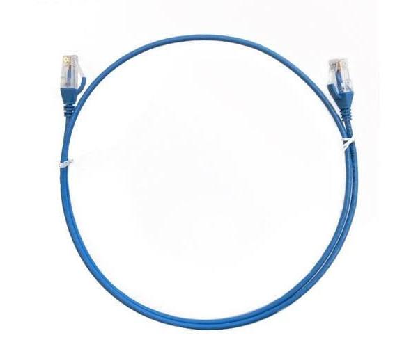 8Ware Cat6 Ultra Thin Slim Cable 1m - Blue Color Premium RJ45 Ethernet Network LAN UTP Patch Cord 26AWG