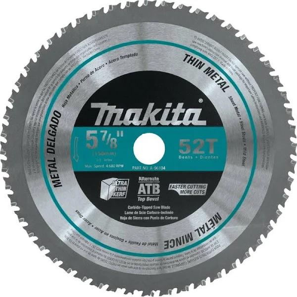 Makita 150mm x 20mm x 52T Cold Metal Cutting TCT Saw Blade B-47123