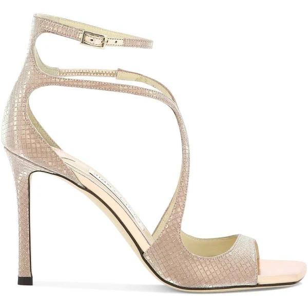 Jimmy Choo 'azia 95' Sandals Azia 95 Tai Ballet Pink - 41