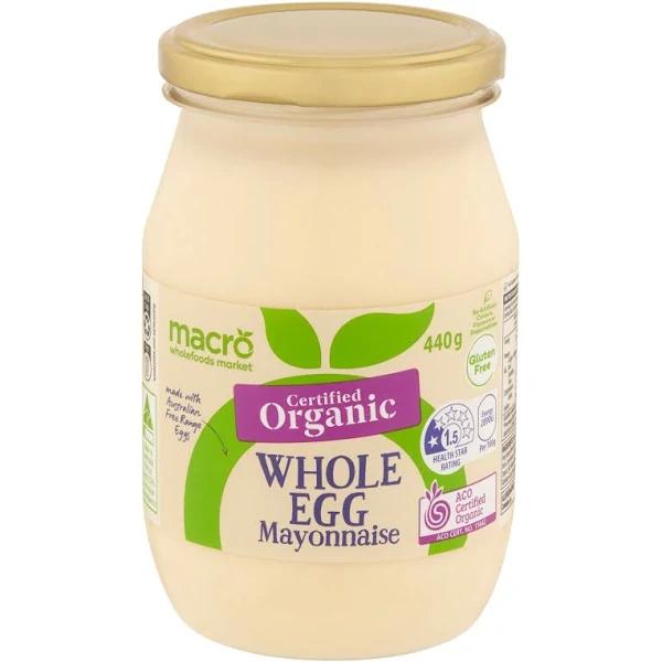 Macro Organic Whole Egg Mayonnaise 440g