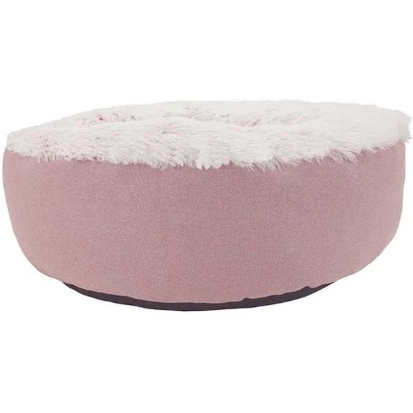 All Day Como Calming Donut Dog Basket Pink M 70x70x33cm