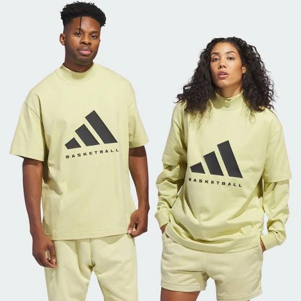 Adidas Basketball Tee Halo Gold / Halo Gold XS - Unisex Basketball Shirts