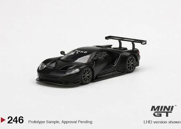 Ford GT GTLM Test Car Black LHD 1:64 Scale Mini GT MGT00246L