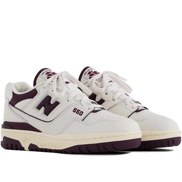 New Balance 550 Purple Shoes - Size 5 - Cpurple/cwhite