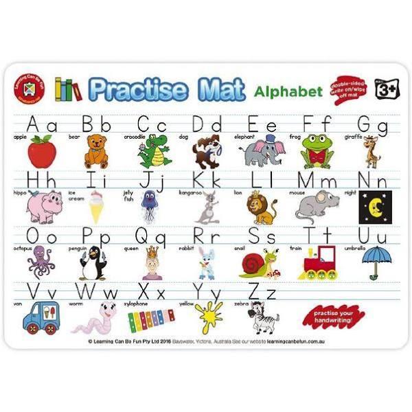 Learning Can Be Fun - Practise Mat - Alphabet