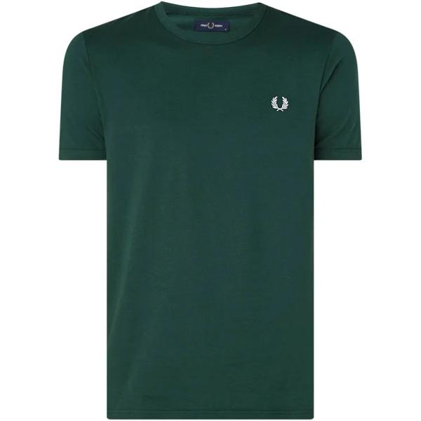 Fred Perry Ringer T Shirt Green