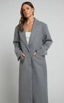 Olsen Coat - Slate - S - Women's Jackets - Lioness Fashion | AfterPay Available