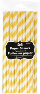 Paper Straws Bright Pink