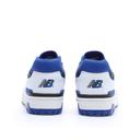 New Balance White & Blue 550 Sneakers