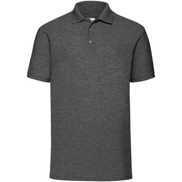 Fruit of The Loom Mens Pique Polo Shirt (Dark Heather) (L)