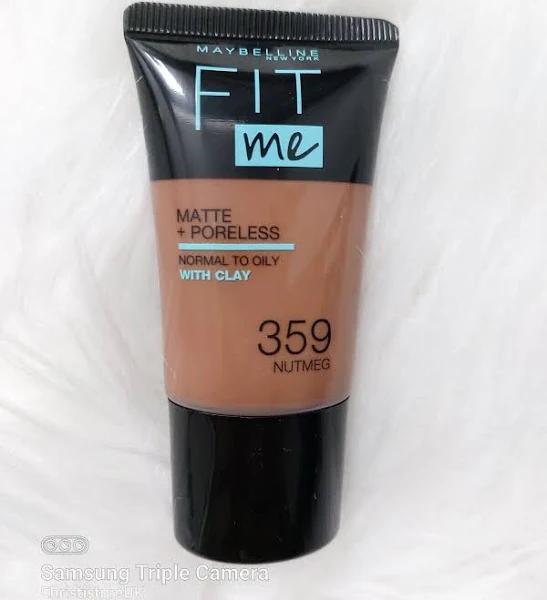 Maybelline Fit Me Foundation Matte & Poreless with Clay 359 Nutmeg 18ml