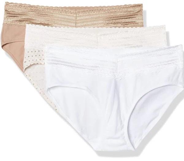 Warner's Women's Blissful Benefits No Muffin Top 3 Pack Hipster Panties