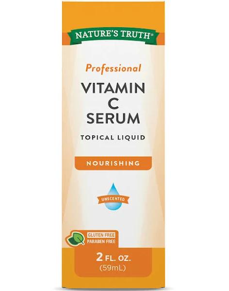 Nature's Truth, Vitamin C Serum, Topical Liquid, Unscented, 2 fl oz (59 ml)