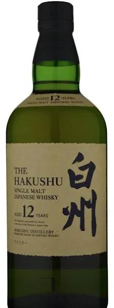 Hakushu 12 Year Old Single Malt Japanese Whisky 700ml