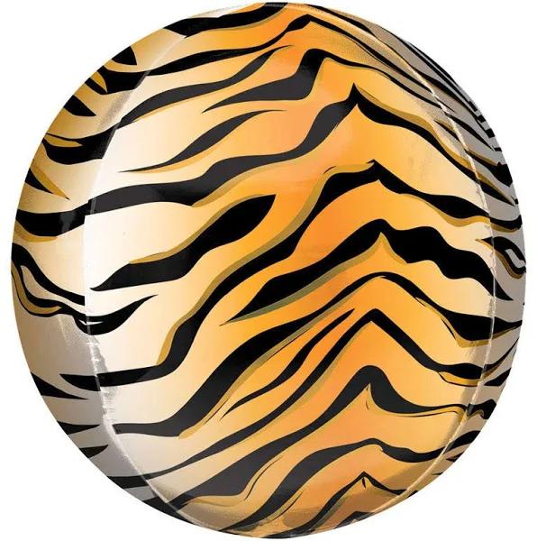 Orbz Tiger Print Foil Balloon