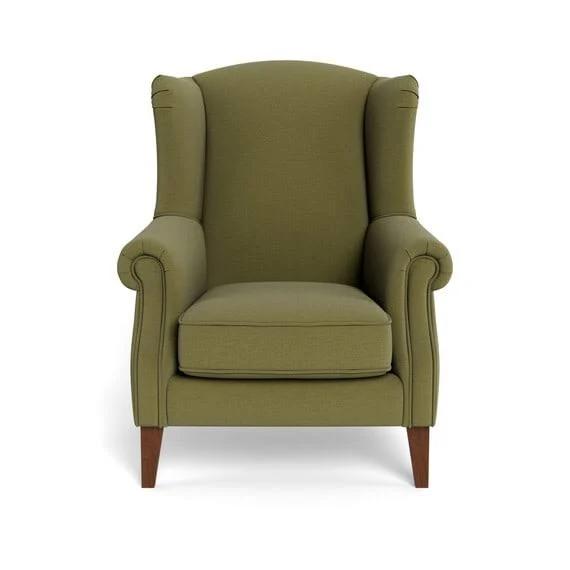 Classic Wing Fabric Occasional Armchair Moss by Freedom